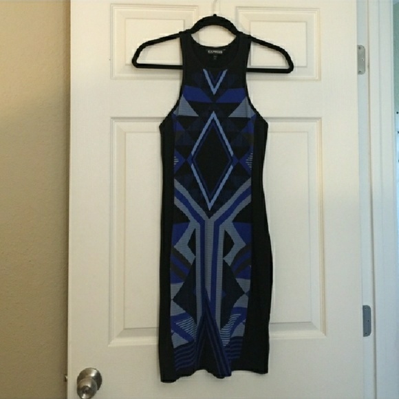 Express Dresses & Skirts - 2FER! Express geometric body con tank dress
